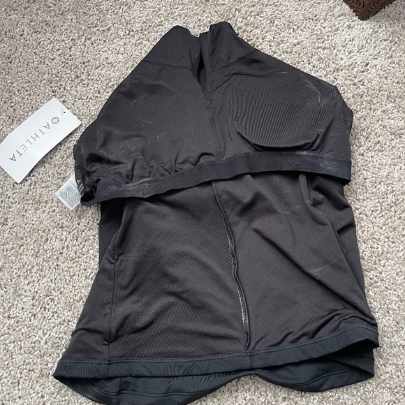 M3 - # 67 New With Tags Athleta Black Crossed Tankini, size Medium - Picture 7 of 9